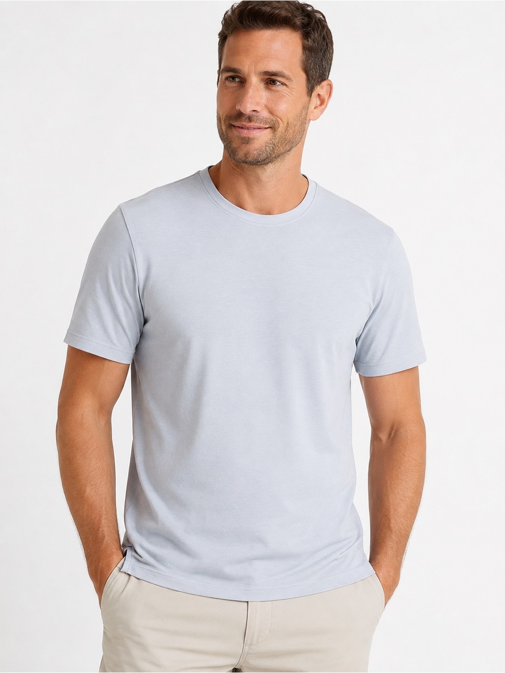 Tommy Bahama Men’s Light Blue Crew Neck Short Sleeve Shirt XXL